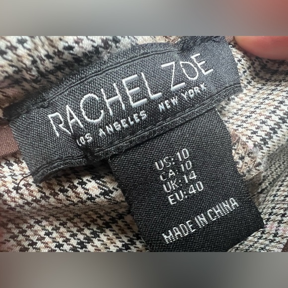 Rachel Zoe Plaid Dress Pants Size 10 - Picture 4 of 7